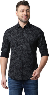KILLER Men Geometric Print Casual Blue Shirt