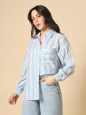 Globus Women Striped Formal Multicolor Shirt