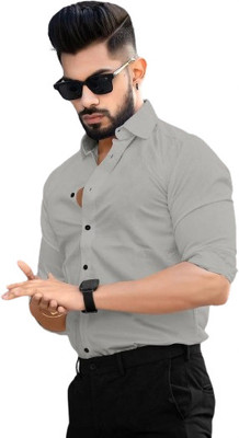 ALVIN ENTERPRISE Men Solid Casual Khaki Shirt