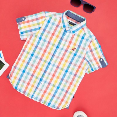 Pantaloons Junior Boys Checkered Casual Multicolor Shirt