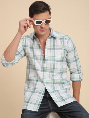 Voroxy Men Checkered Casual Multicolor Shirt