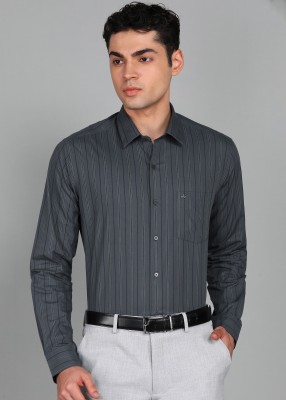 ARROW Men Striped Formal Blue Shirt