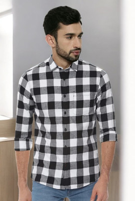 SHAH TEXTILES Men Checkered Casual Multicolor Shirt
