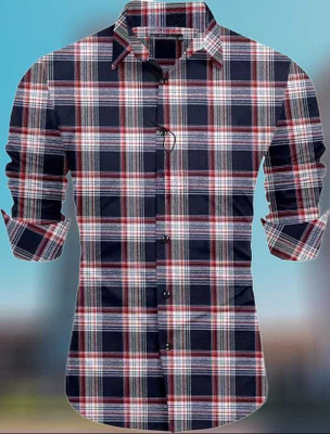 Pribha Fashion Men Checkered Casual Multicolor Shirt