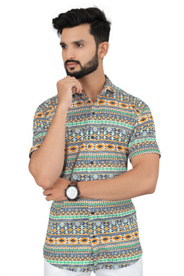 iCome Men Printed Casual Multicolor Shirt
