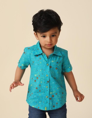 Fabindia Baby Boys Graphic Print Casual Multicolor Shirt