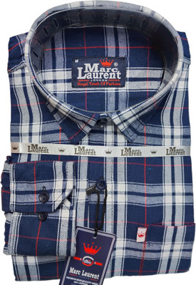 Trending Ayansh Men Solid Casual White, Dark Blue, Red Shirt