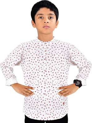 MADE IN THE SHADE Boys Printed Casual White Shirt