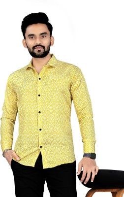 DISHANK CREATION Men Printed Casual Light Green, Light Blue, Pink, Multicolor, Blue Shirt