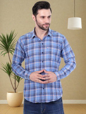 Marc Luarente Men Checkered Casual Multicolor Shirt