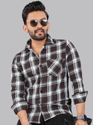 METRONAUT Men Checkered Casual Multicolor Shirt