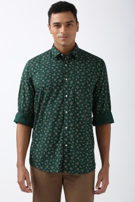 LOUIS PHILIPPE Men Printed Casual Green Shirt