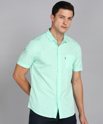 LEVI'S Men Printed Casual Blue Shirt