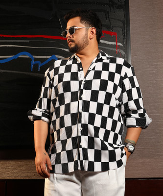 Instafab Plus Men Checkered Casual Multicolor Shirt