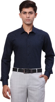 PARK AVENUE Men Printed Formal Blue Shirt