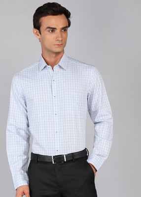 ARROW Men Checkered Formal Grey Shirt