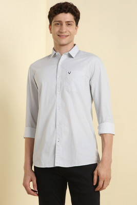 Allen Solly Men Printed Casual Grey Shirt