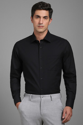 LOUIS PHILIPPE Men Solid Formal Black Shirt
