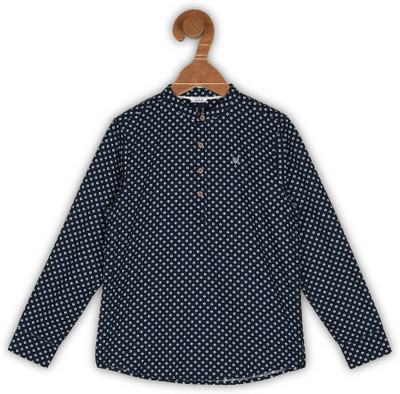 Allen Solly Boys Printed Casual Blue Shirt