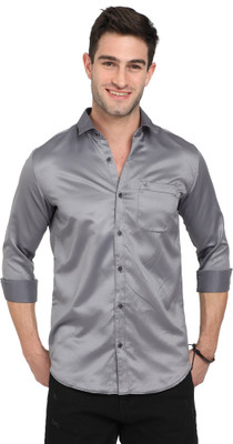 Rs fashions Men Solid Casual Grey Shirt