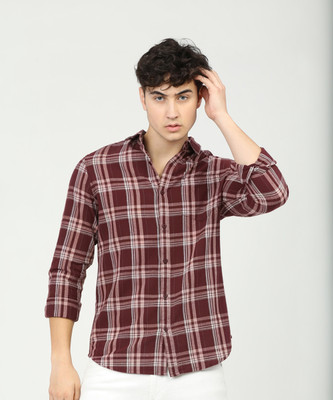 HIGHLANDER Men Checkered Casual Multicolor Shirt
