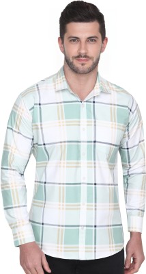 Ico Blue Star Men Checkered Casual Multicolor Shirt