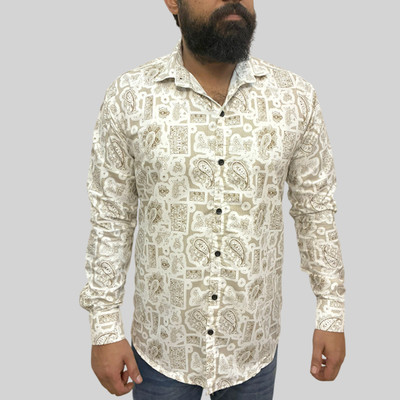 AGFashionStyle Men Self Design Casual Brown Shirt