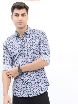 HIGHLANDER Men Printed Casual Purple Shirt