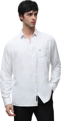 Klub Fox Men Solid Casual White Shirt