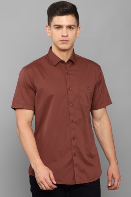 LOUIS PHILIPPE Men Solid Casual Maroon Shirt