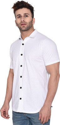 Blisstone Men Solid Formal White Shirt