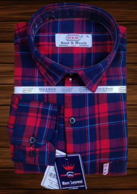 Arthz Fab Trend Men Striped Casual Dark Blue, Red, Blue Shirt