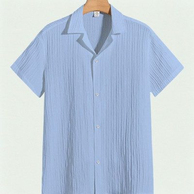 Nita creation Men Self Design Formal Gold Shirt