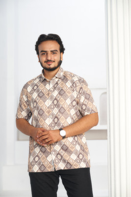 charmi nx Men Printed Casual Brown Shirt