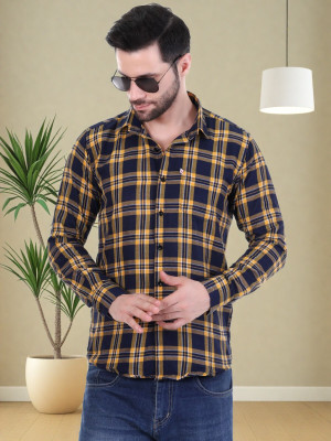 Marc Luarente Men Checkered Casual Multicolor Shirt