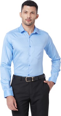 Kenneth Cole Men Solid Formal Light Blue Shirt