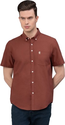 RED TAPE Men Solid Casual Brown Shirt