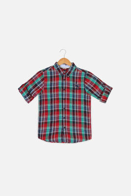 Allen Solly Boys Checkered Casual Multicolor Shirt