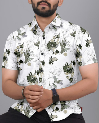 mdfashionhub Men Printed Casual Multicolor Shirt