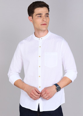 WROGN Men Solid Casual White Shirt