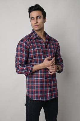 Dark Age Men Checkered Casual Red Shirt