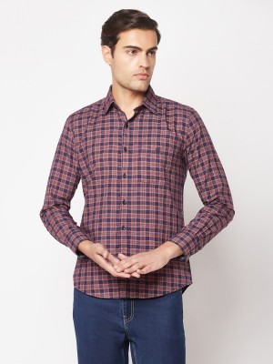 CRIMSOUNE CLUB Men Printed Casual Dark Blue, Maroon Shirt