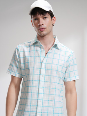 HIGHLANDER Men Checkered Casual Multicolor Shirt