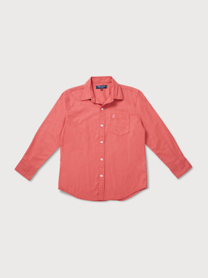 GINI & JONY Baby Boys Solid Casual Red Shirt