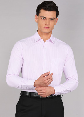 Raymond Men Printed Formal Purple Shirt