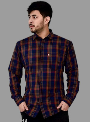 Marc Laurent Men Checkered Casual Multicolor Shirt