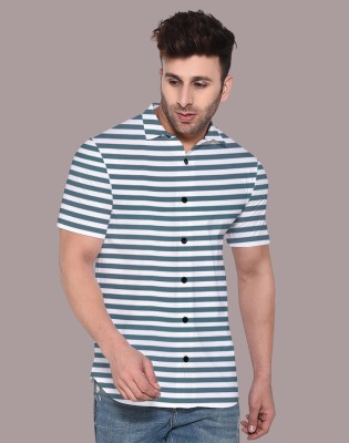 BEYOU FASHION Men Self Design Casual Dark Blue Shirt