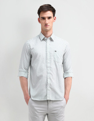 Arrow Sport Men Printed Casual Grey Shirt