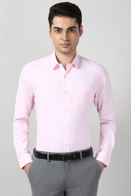PETER ENGLAND Men Solid Formal Pink Shirt