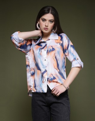 Selvia Women Printed Casual Multicolor Shirt
